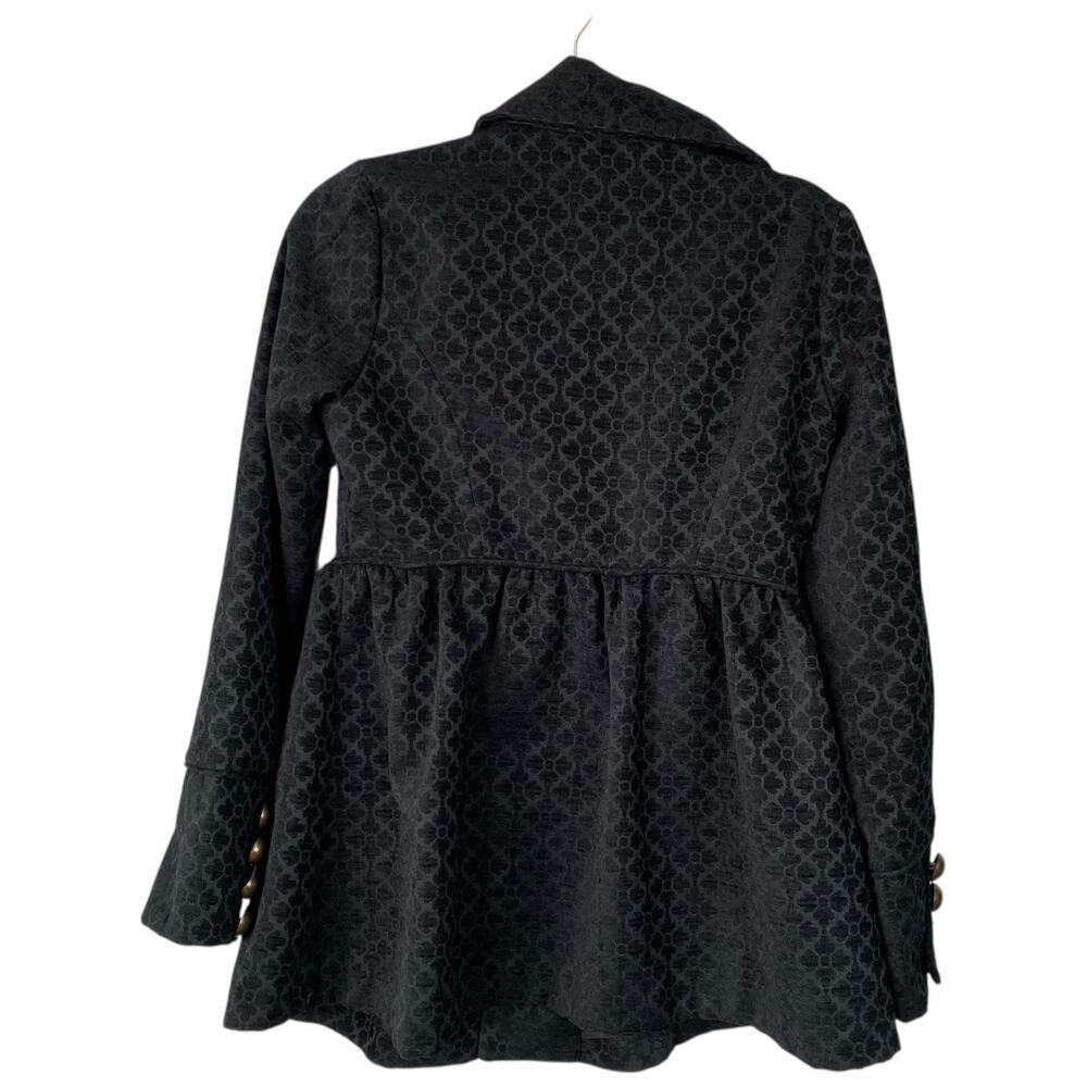 Anthropologie Black Patterned Jacket - image 2